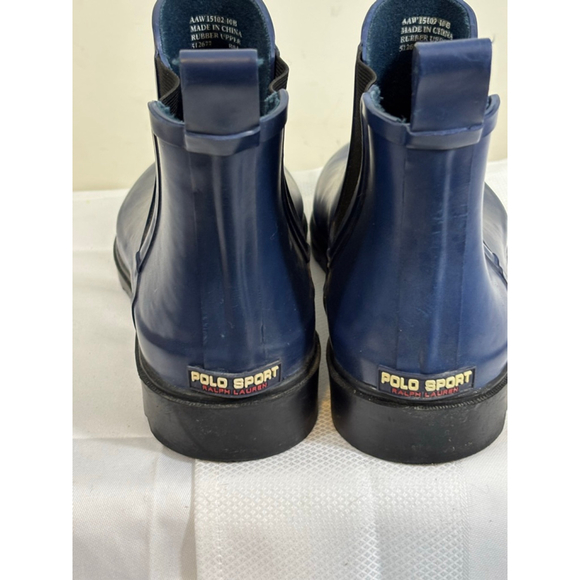 Polo Sport Chelsea Boots Blue/Black Size 10 - Picture 2 of 7